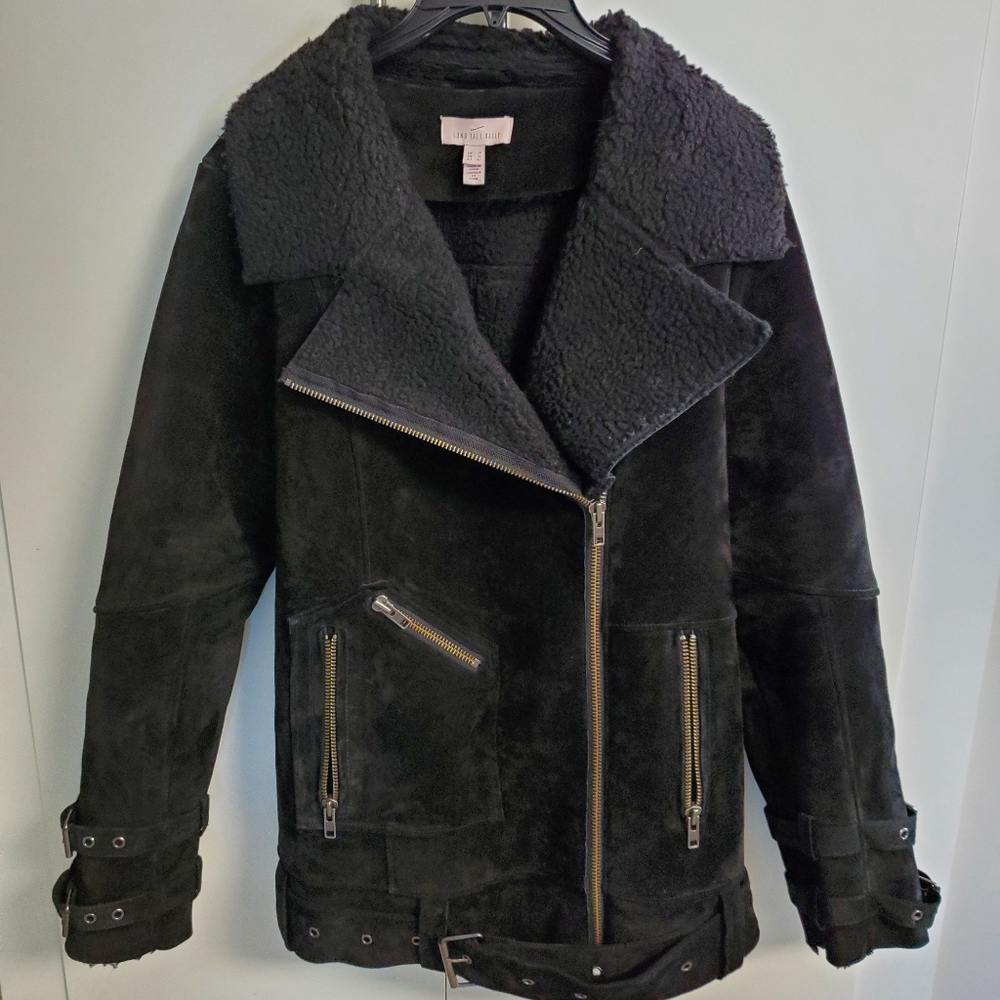 Suede Moto Jacket